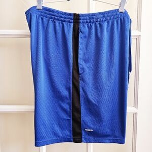 NIKE Starter Mens XL Shorts Blue Black BASKETBALL Athletic Streetwear